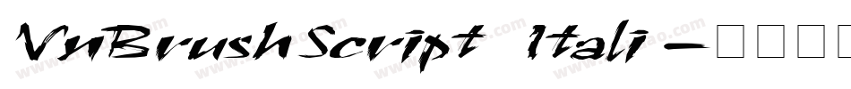 VnBrushScript Itali字体转换